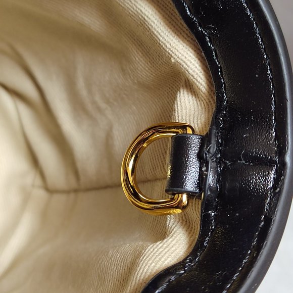 marni woven shopping bag shoulder bag tote bag black small - Picture 8 of 16